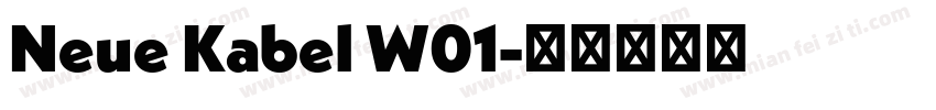 Neue Kabel W01字体转换